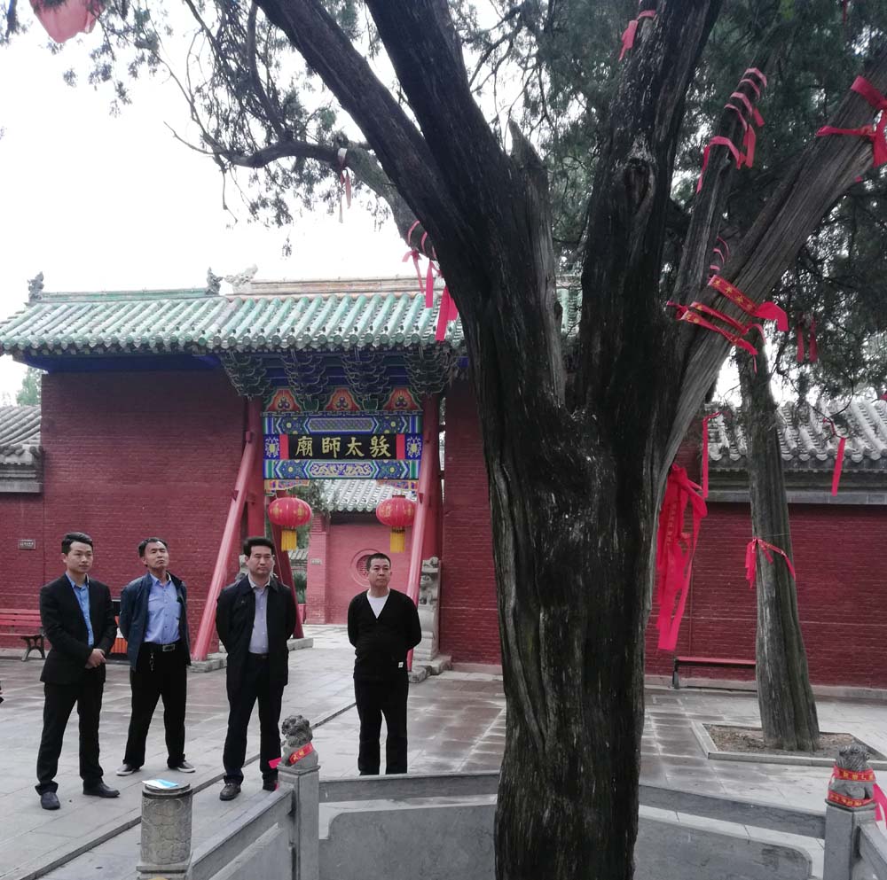 北京寫作學(xué)會(huì)文化藝術(shù)促進(jìn)會(huì)執(zhí)行主席林臏一行到比干廟調(diào)研